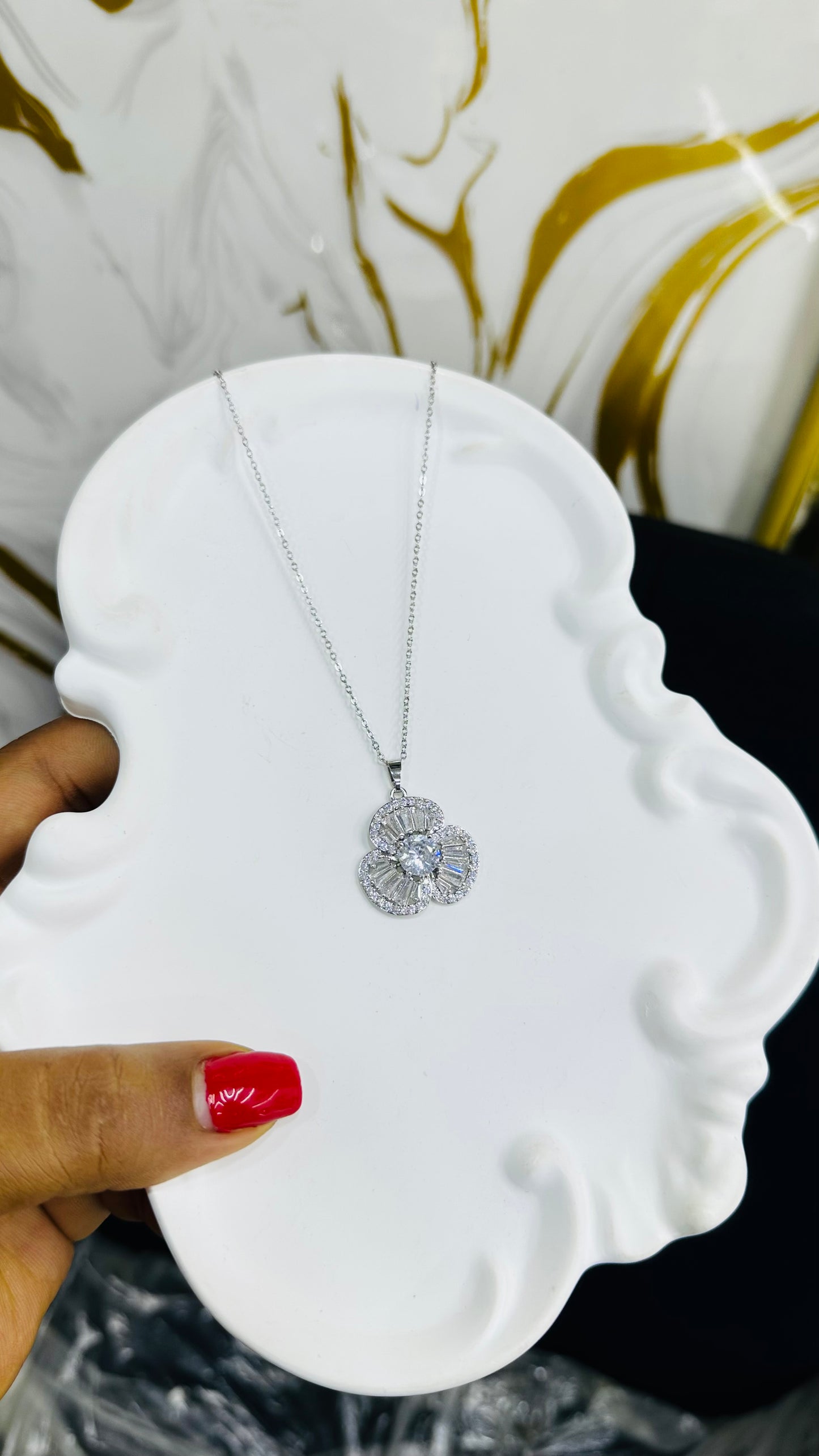 Single Zirconia Necklace