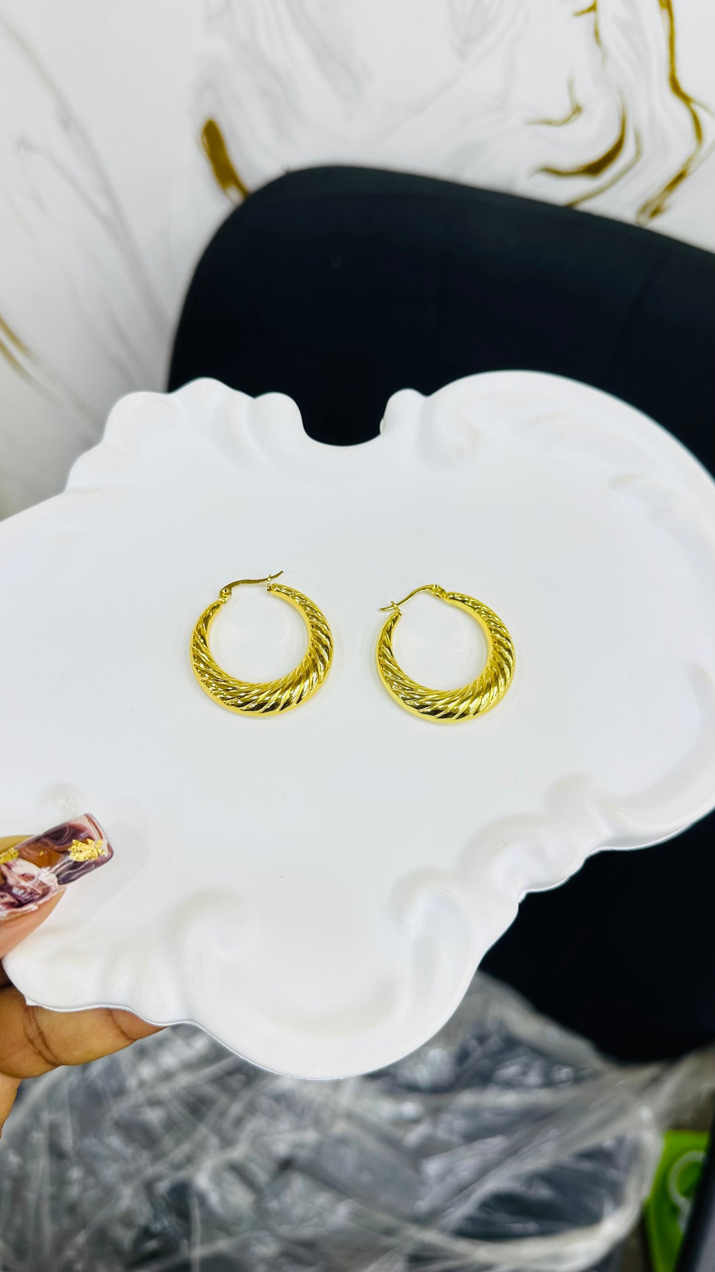 Minimalist hoops & stud Earrings