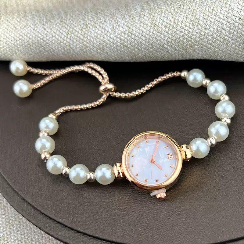 Adjustable Pearl Wristwatch