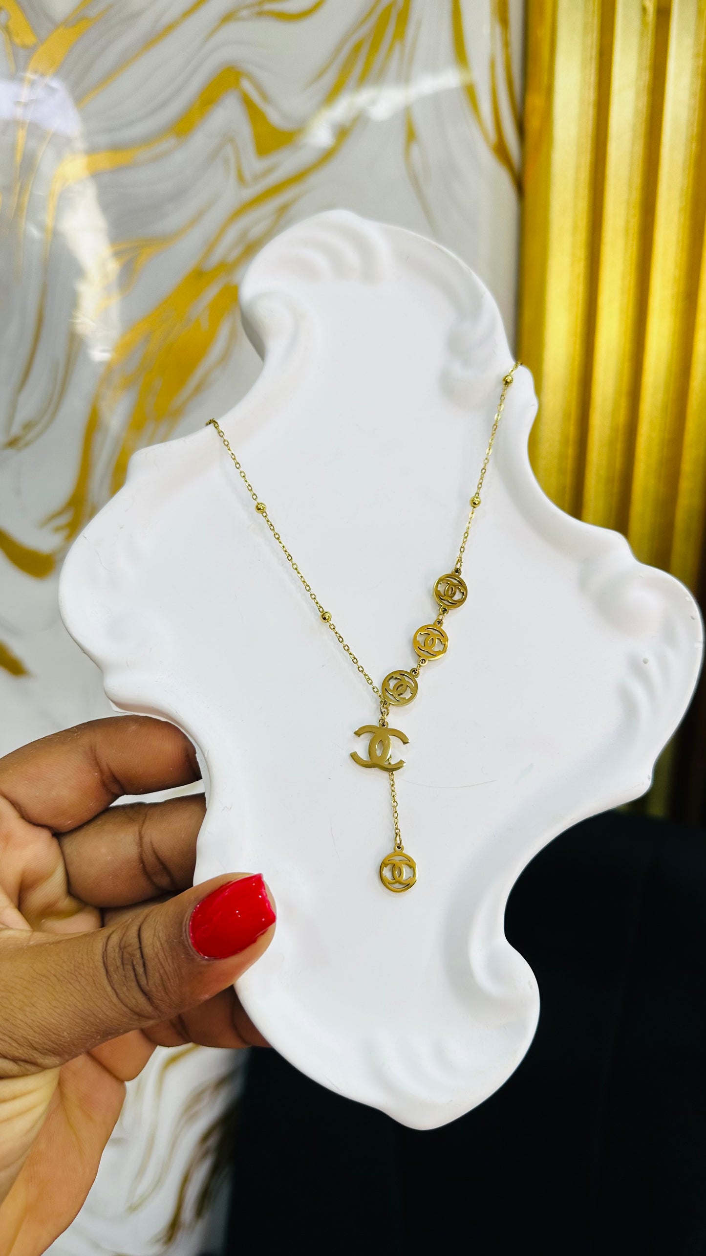 Drop Steel Necklace