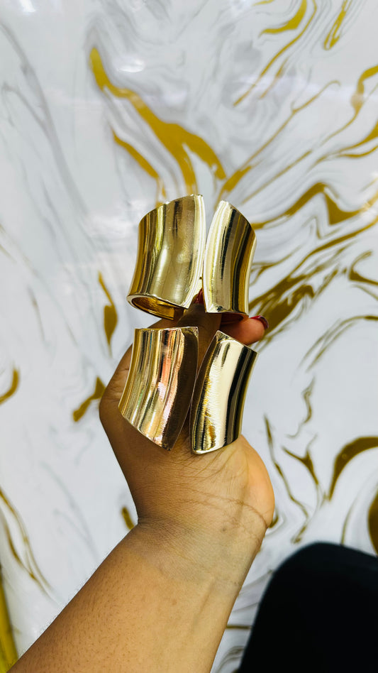 Chunky bangles (gold)