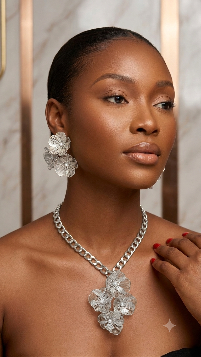 Metal Flower Jewelry