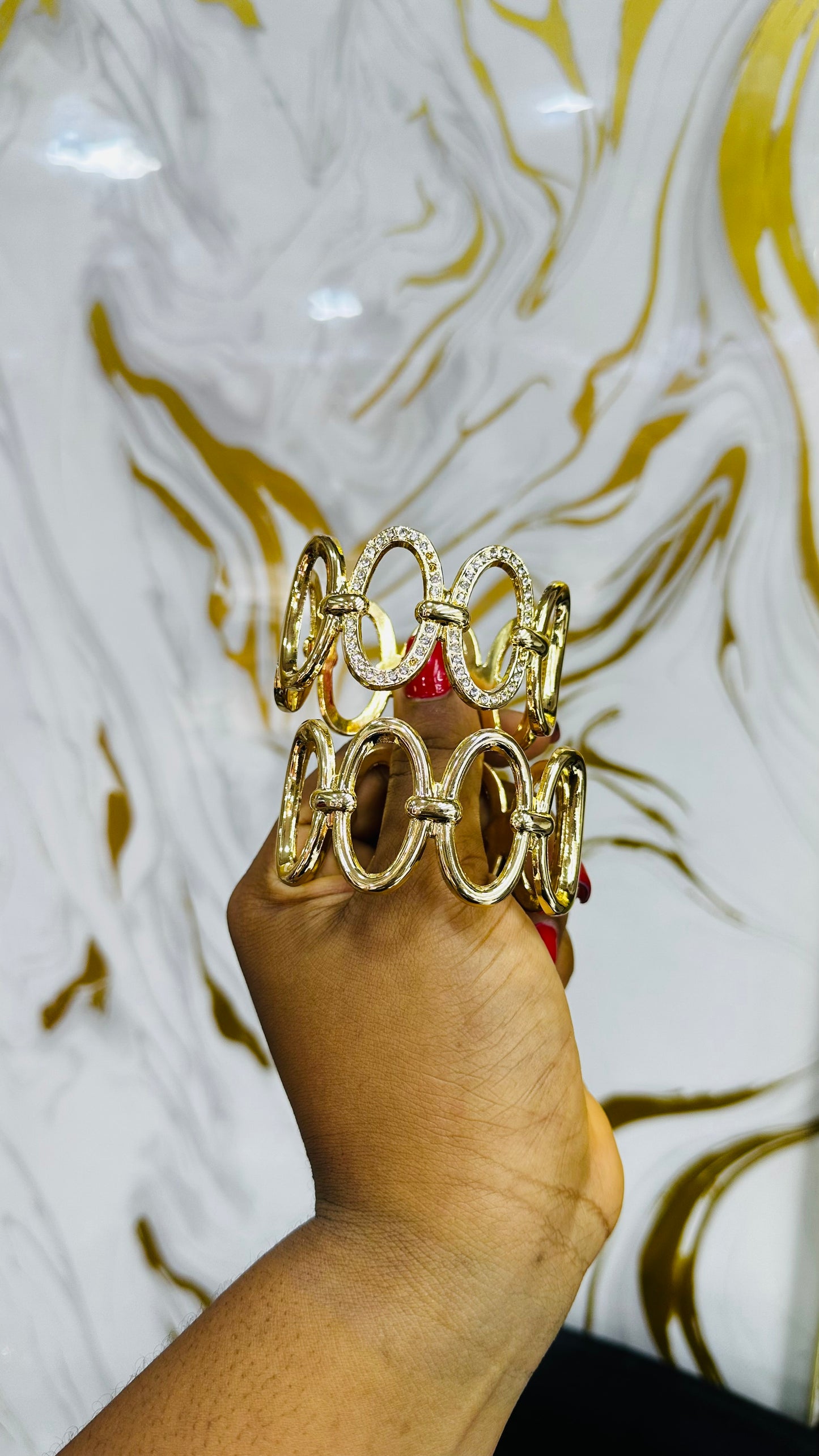 Chunky bangles (gold)