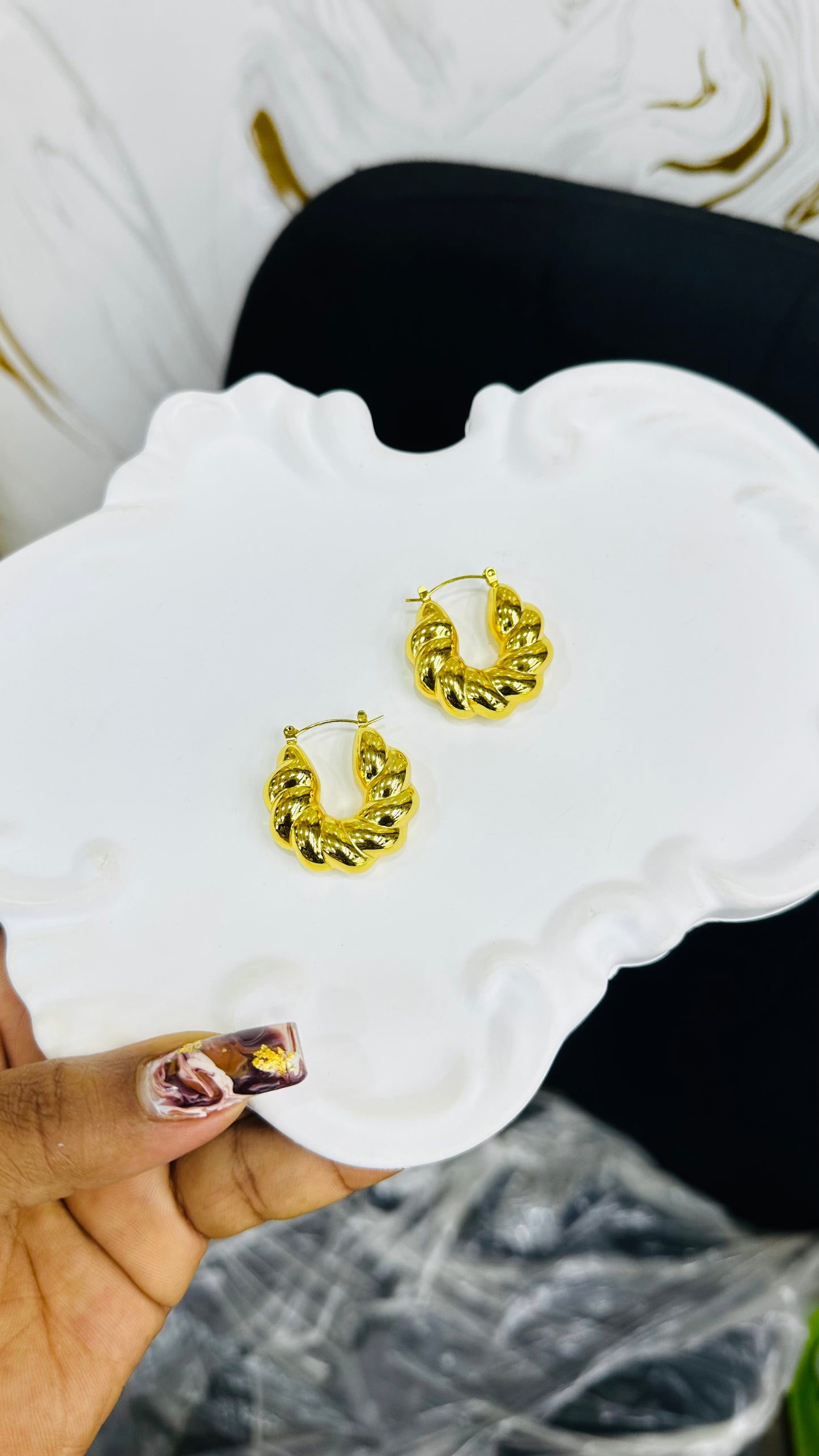 Minimalist hoops & stud Earrings