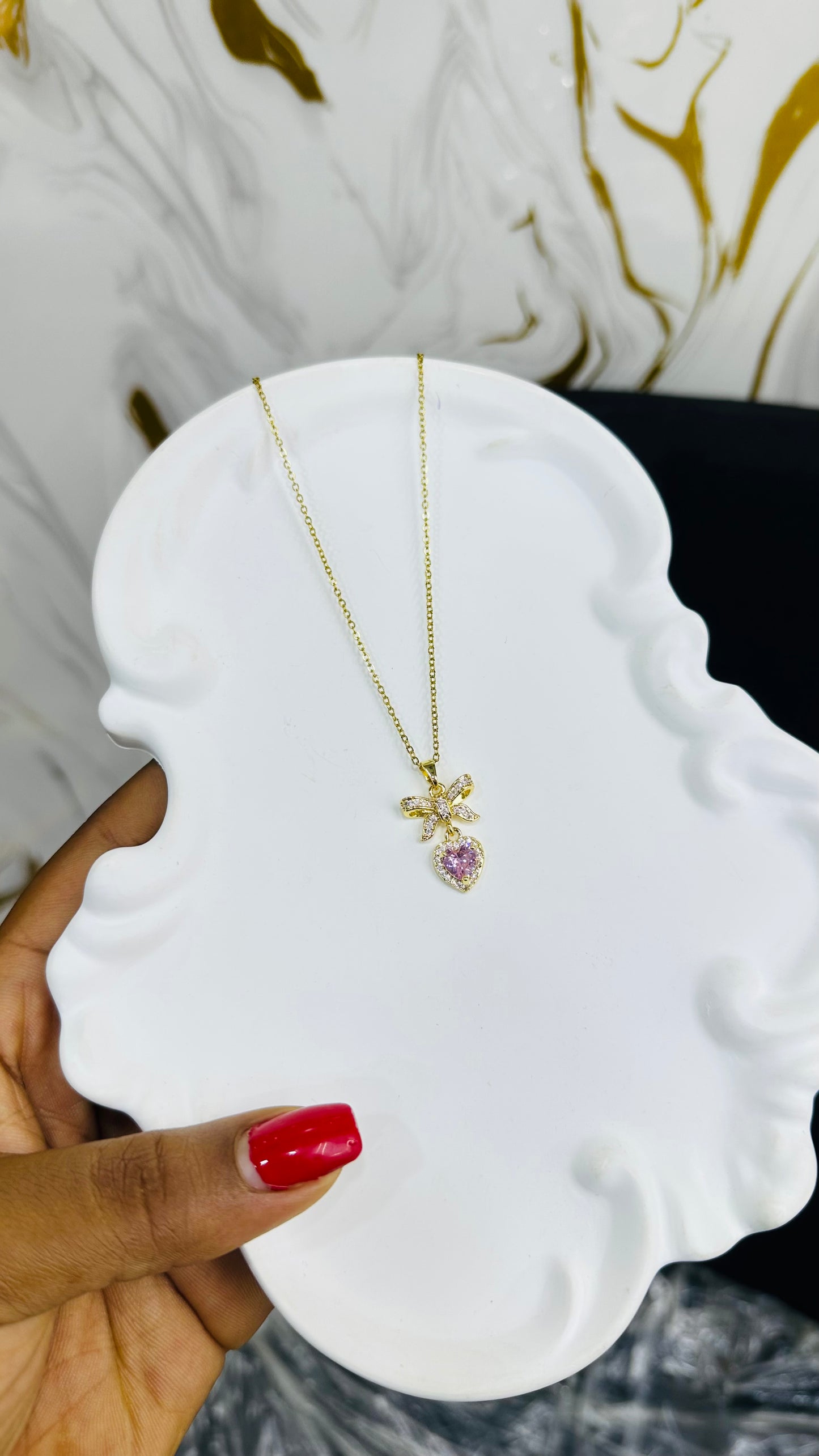 Single Zirconia Necklace