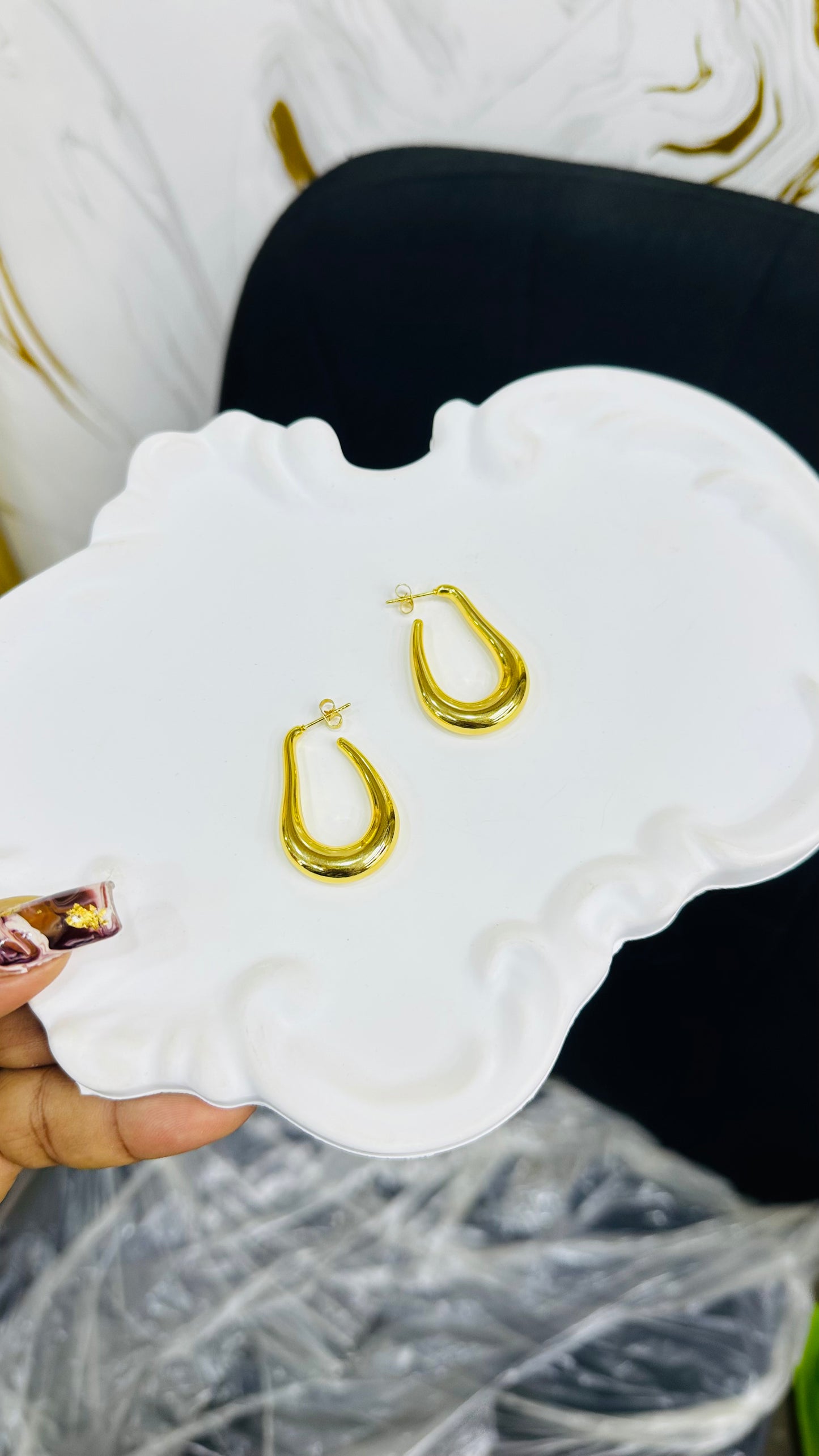 Minimalist hoops & stud Earrings