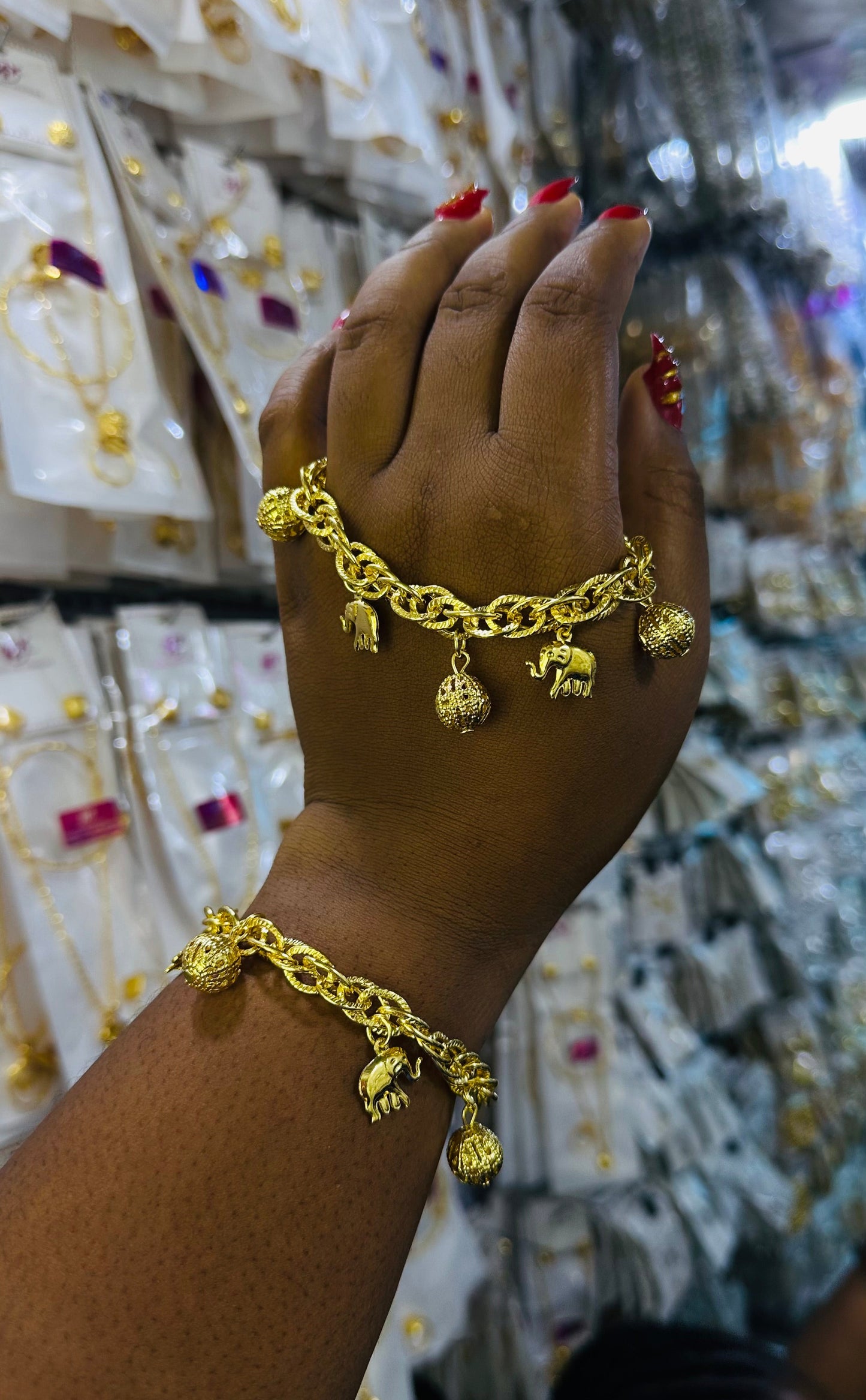 Gold charm Bracelets