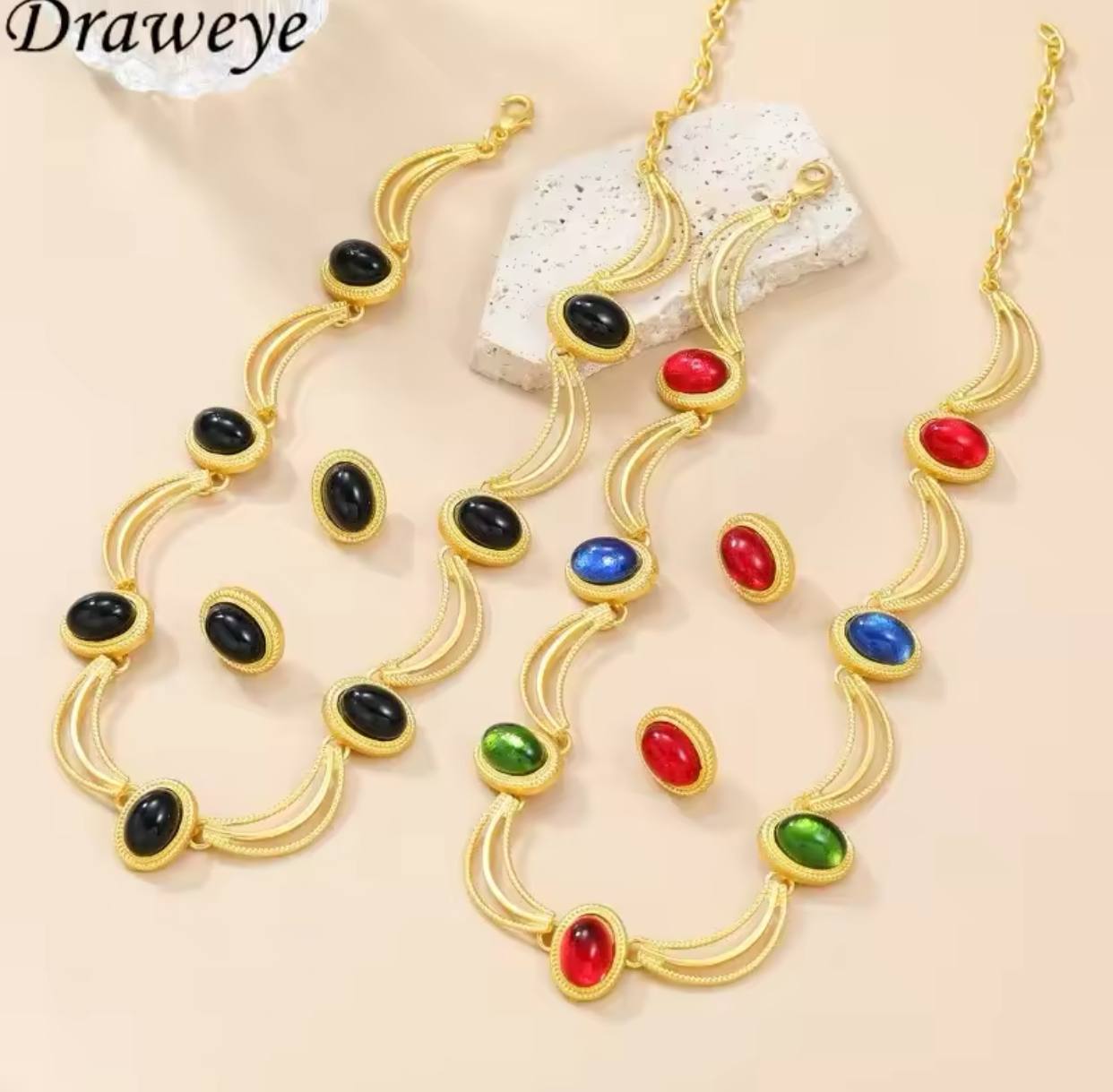 Multi-color costume Jewelry set