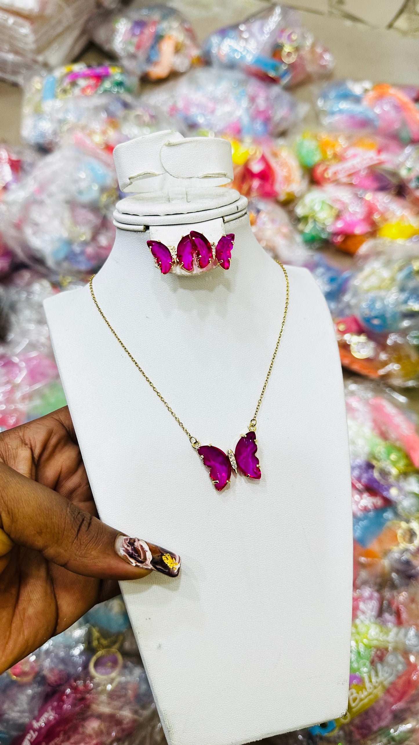 🦋Crystal butterfly Jewelry