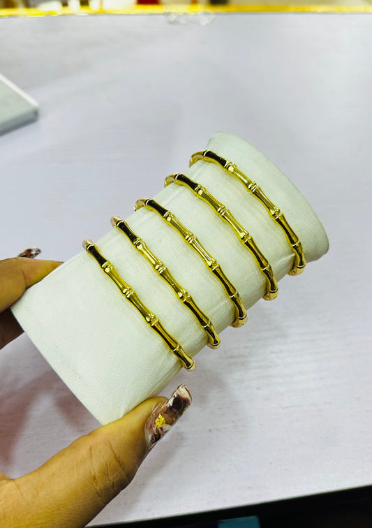Bamboo Gold Bangles