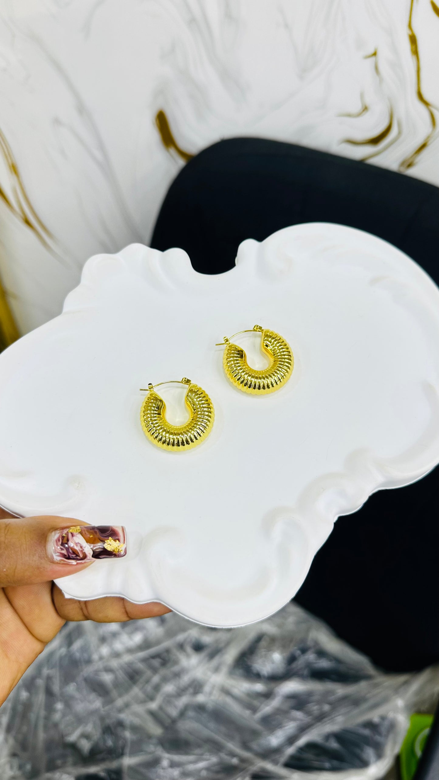 Minimalist hoops & stud Earrings