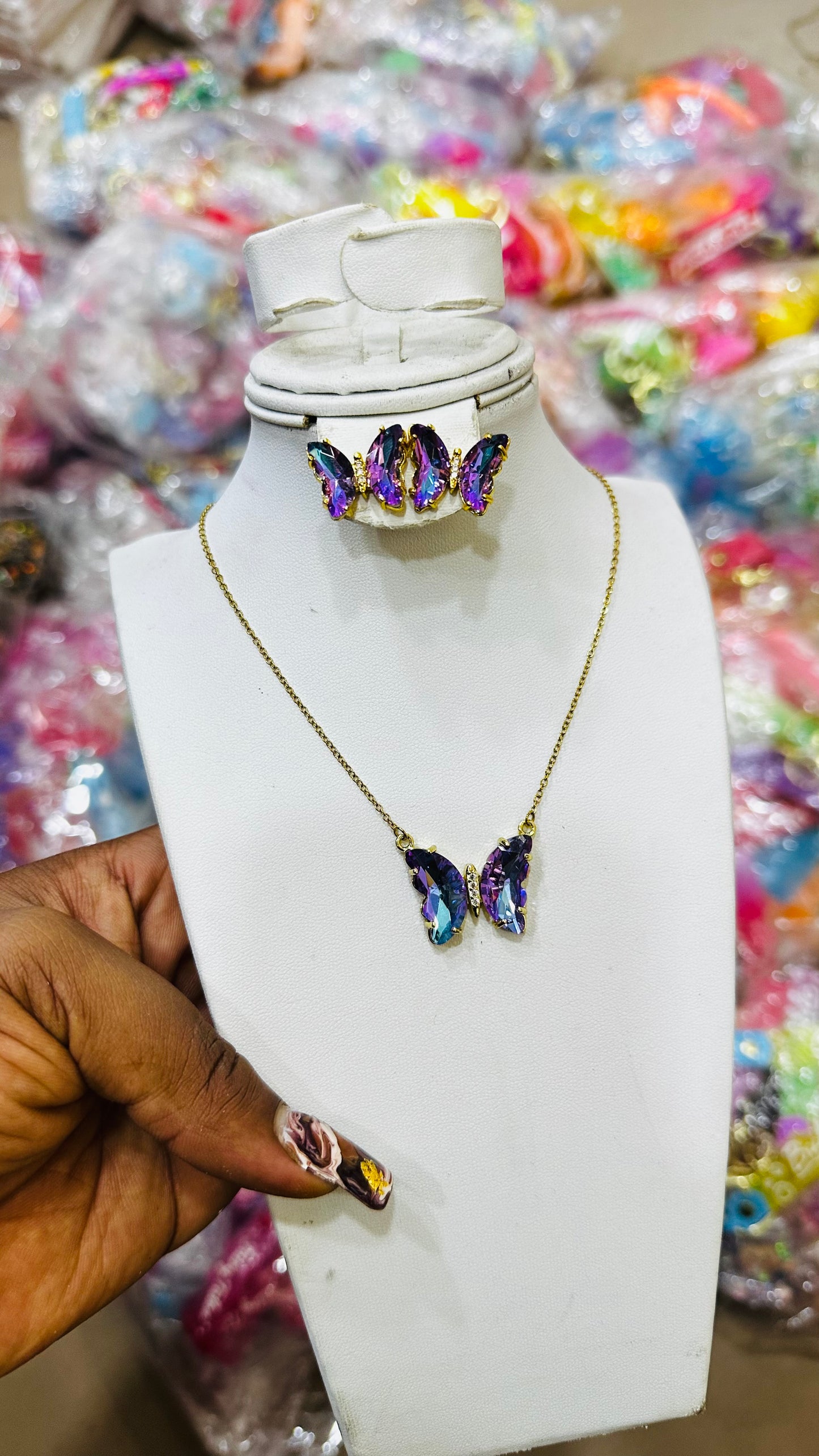 🦋Crystal butterfly Jewelry