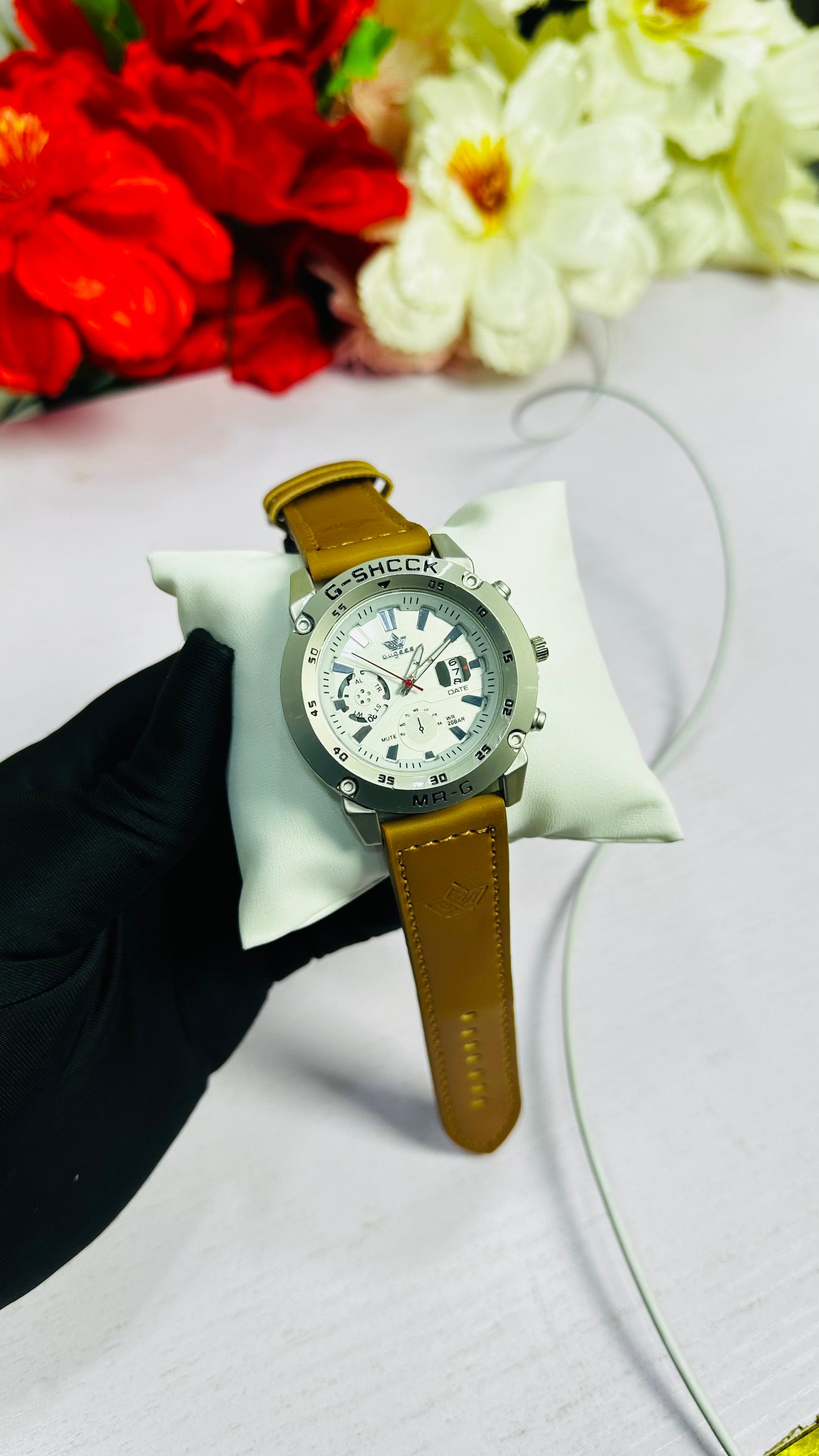 Leather Wristwatch (for men)