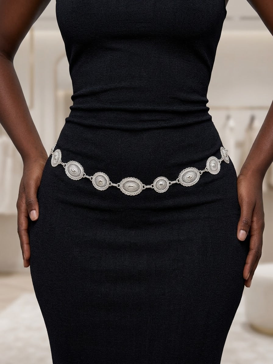 Waist chain Belt (silver 🩶)