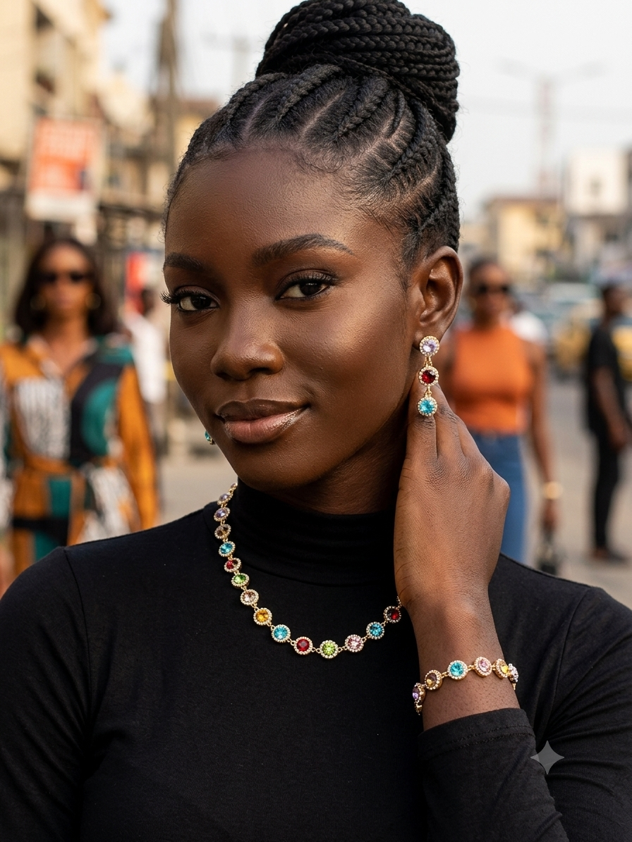 Gem stoned Jewelry set