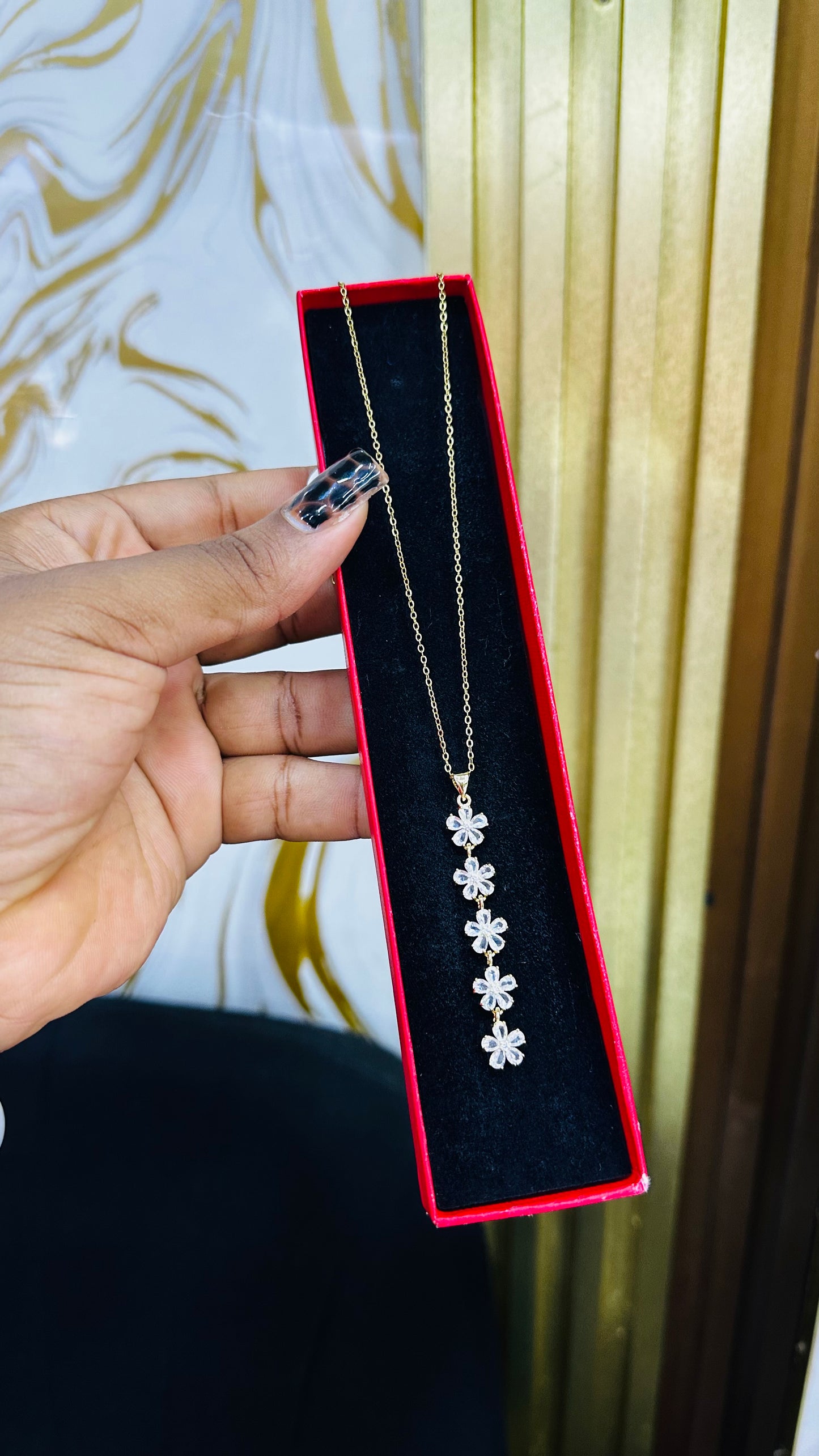 Zirconia Drop Necklaces