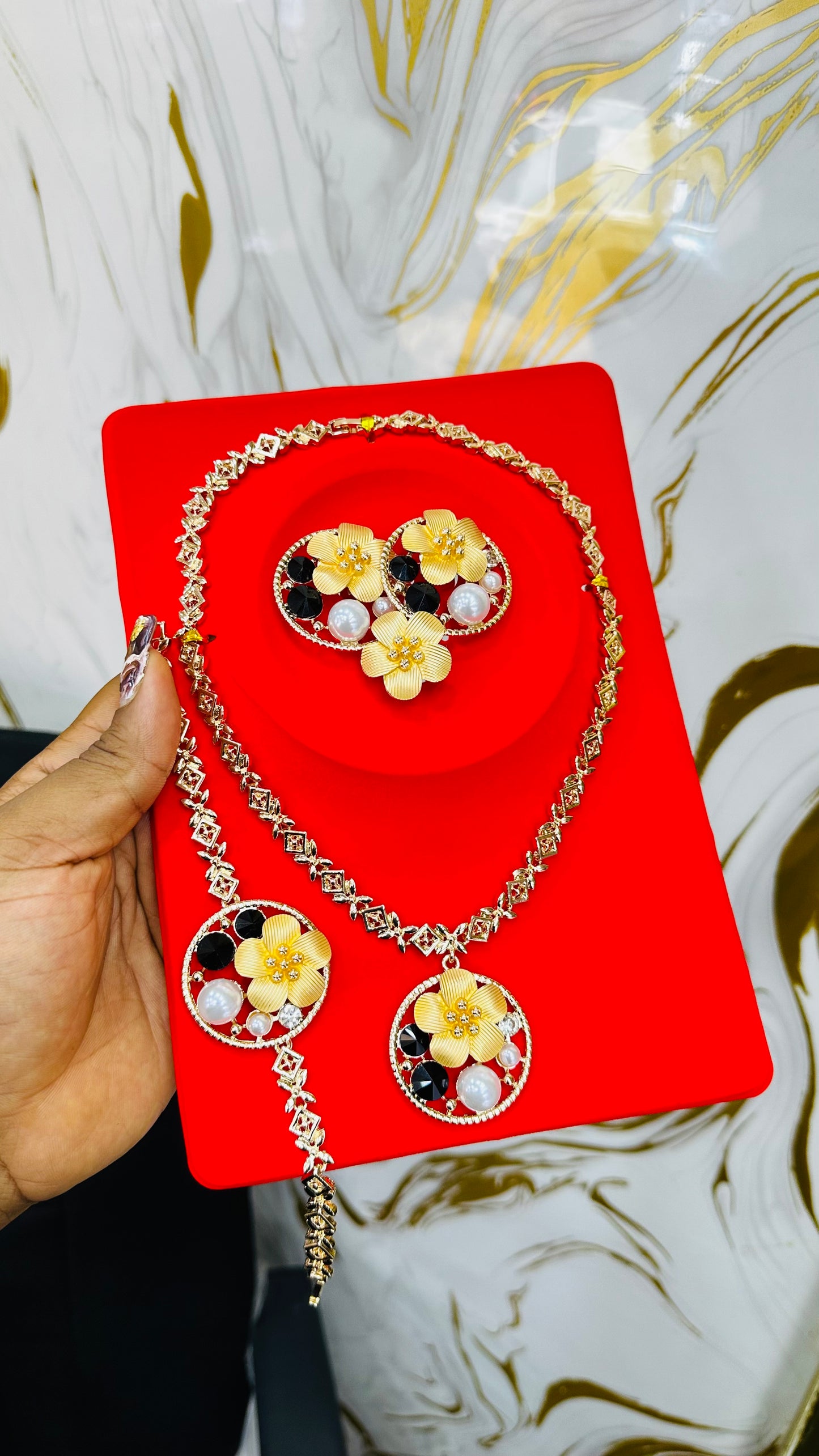 Zirconia Party Jewelry Set