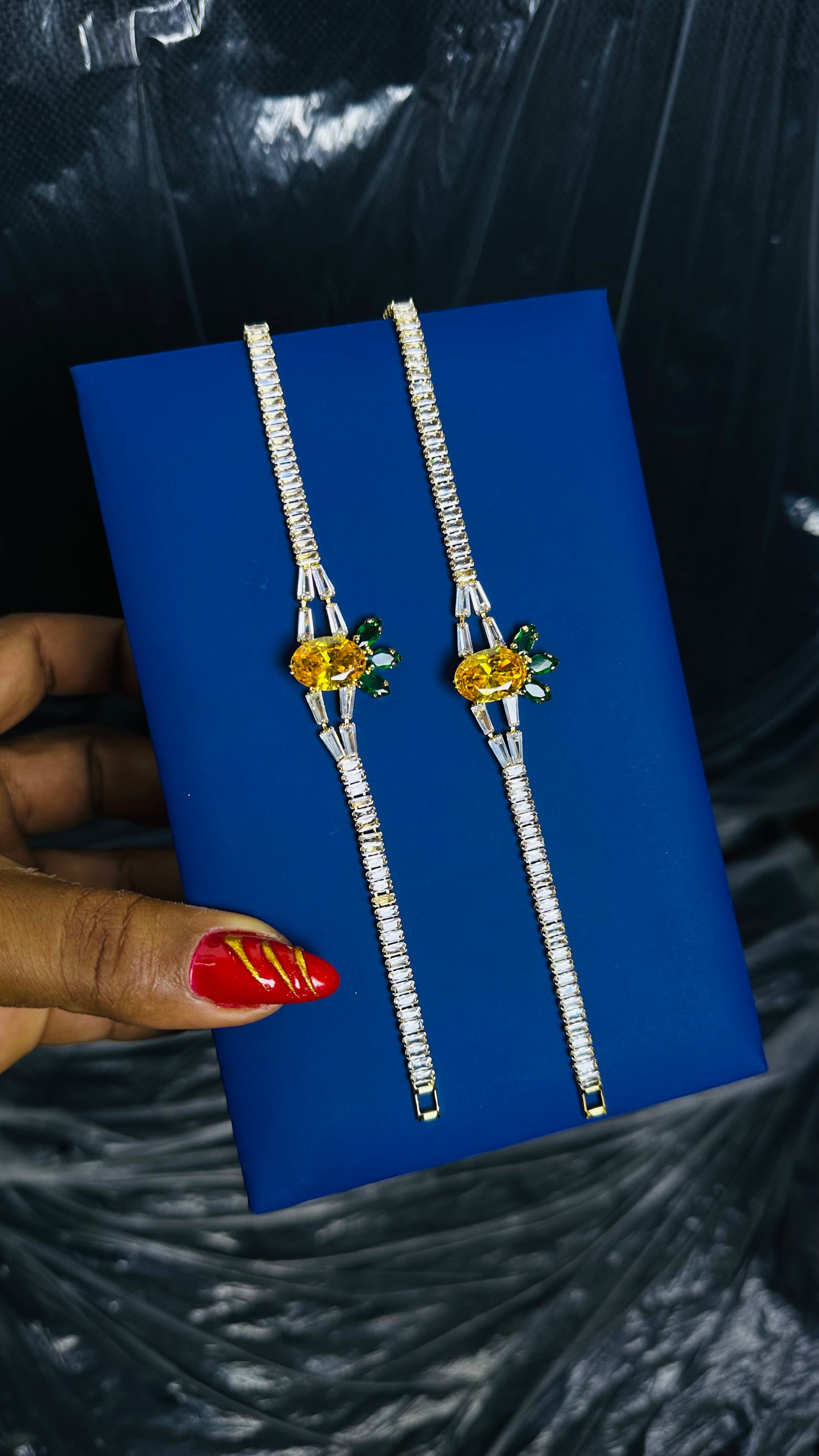 Zirconia Bracelet 2(gold)