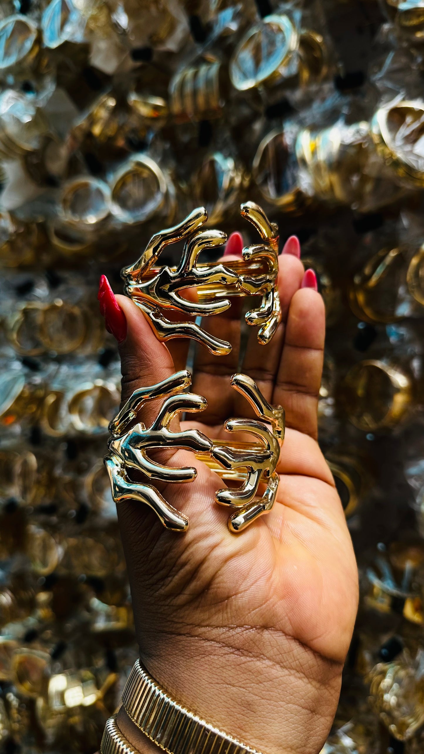 Chunky bangles (gold)