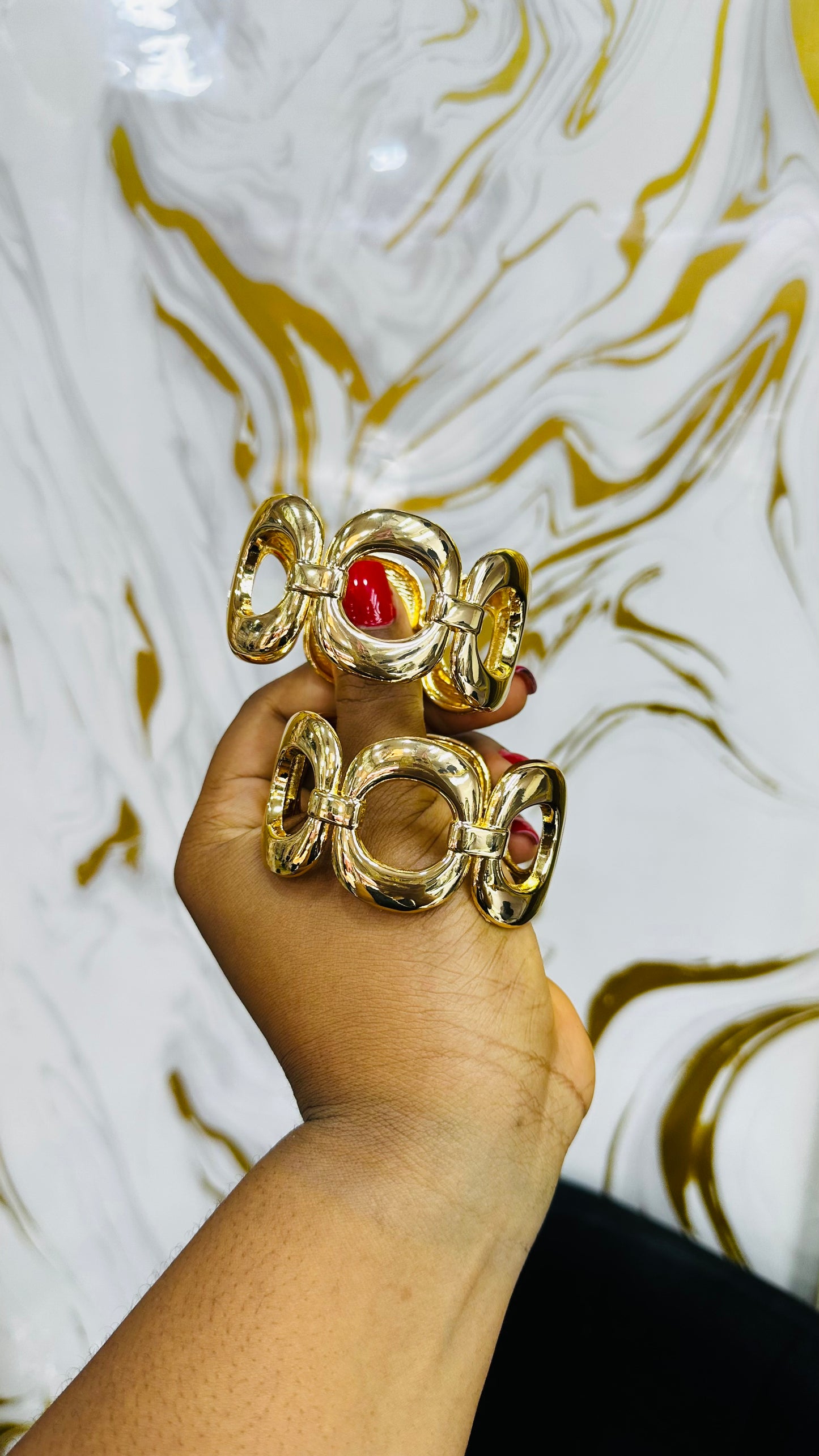 Chunky bangles (gold)