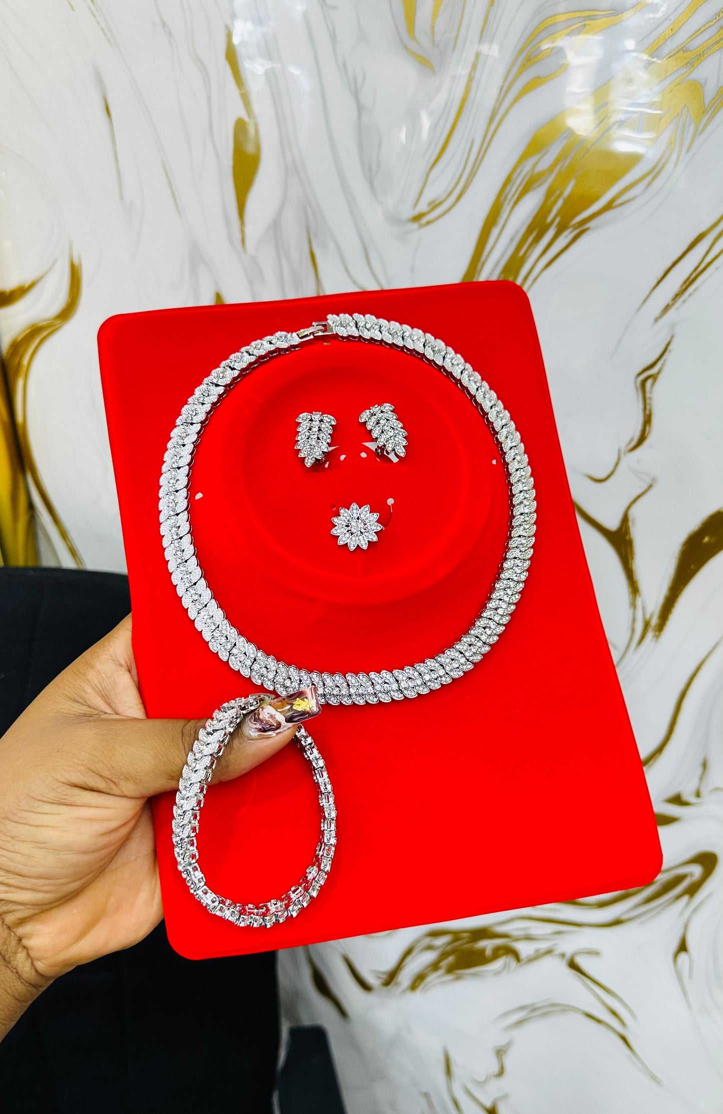 Zirconia Party Jewelry Set