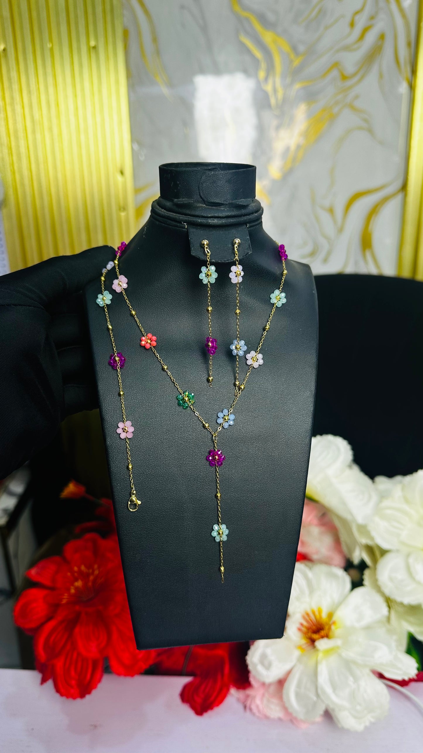 Dainty Flower Jewelry (set)