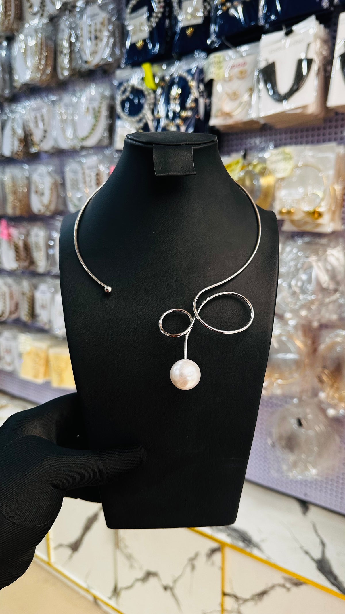 Cord choker Necklace (design 2)