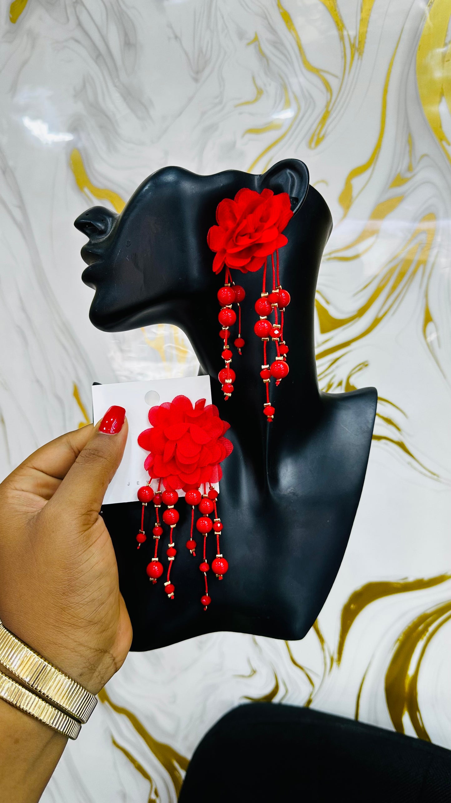 Flower Earrings (model 1)