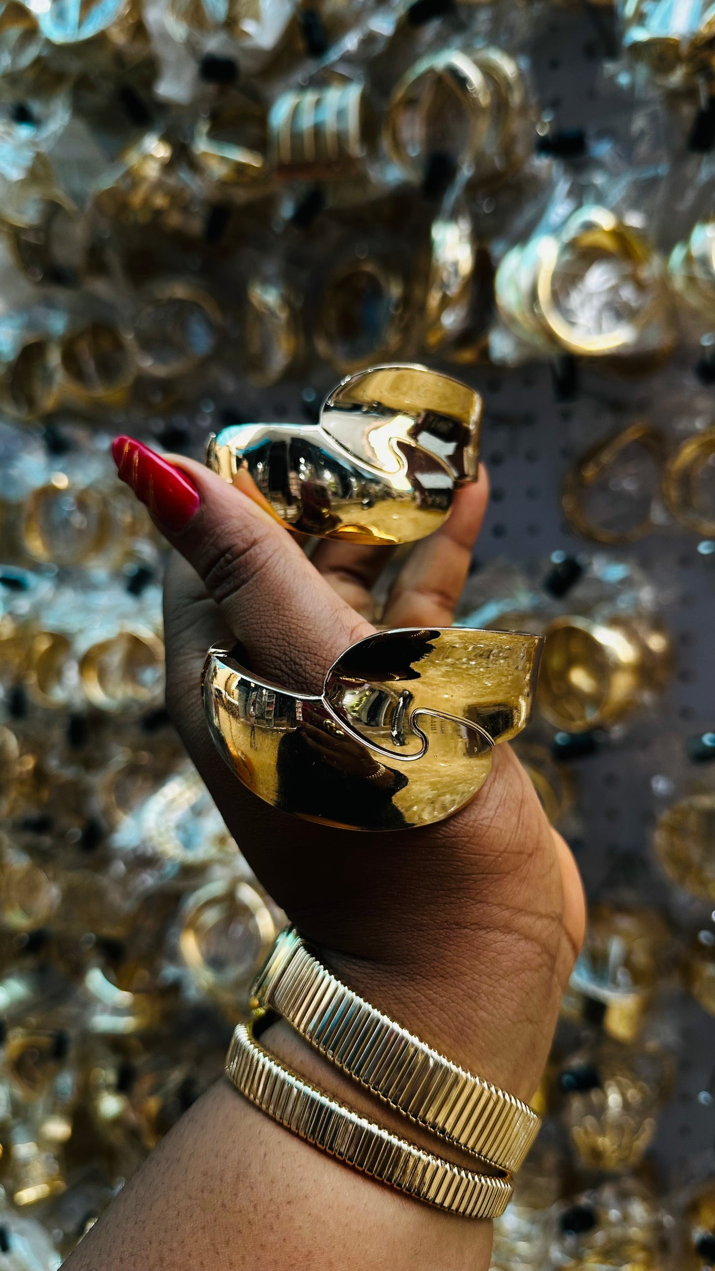 Chunky bangles (gold)