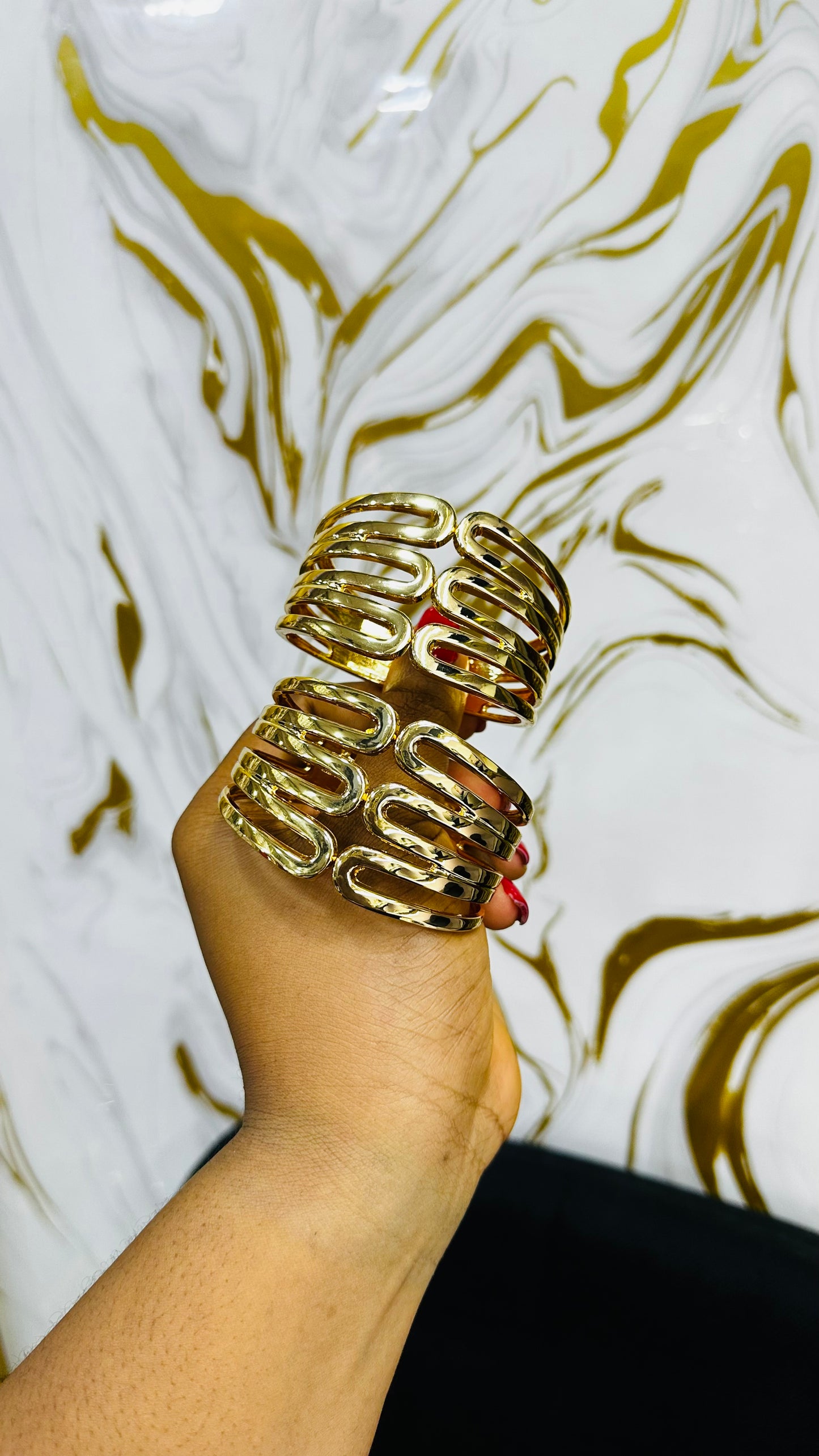 Chunky bangles (gold)