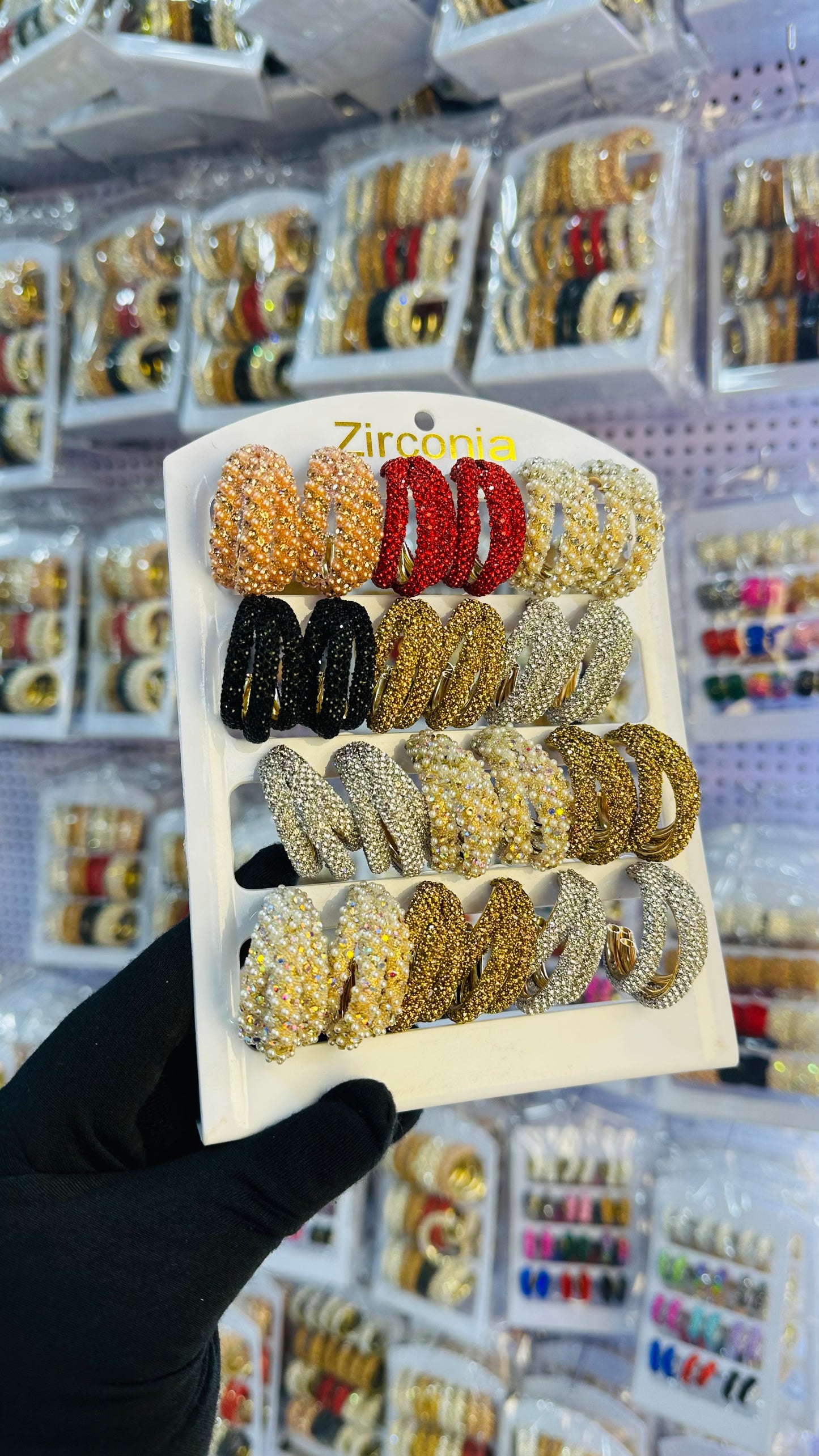 Zirconia Sugar Earrings pack