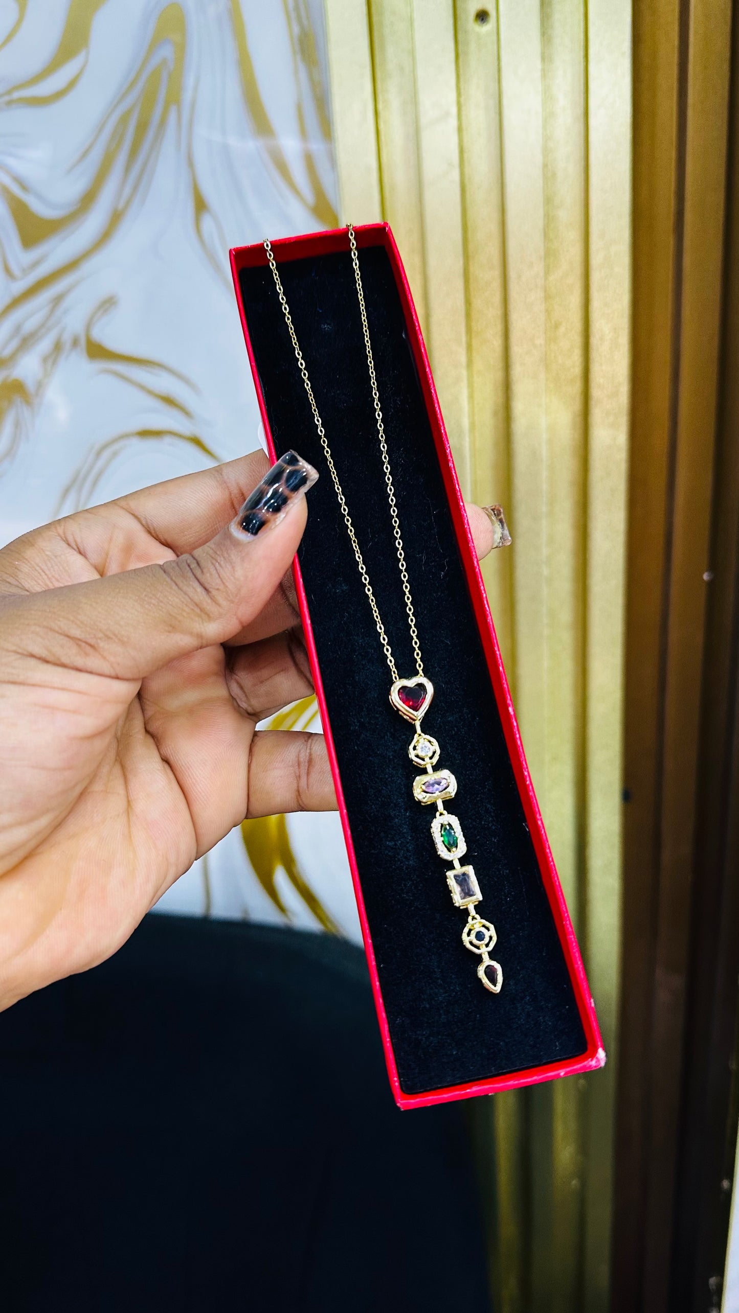 Zirconia Drop Necklaces