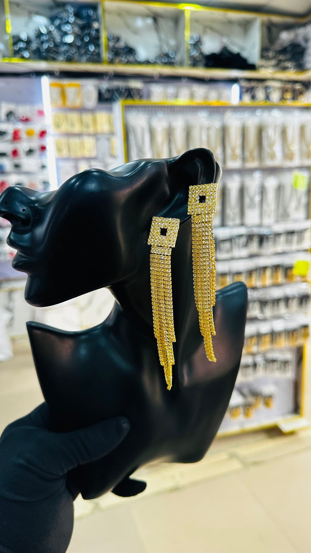 Bridal Zirconia drop Earrings (gold version)
