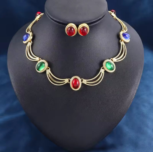Multi-color costume Jewelry set