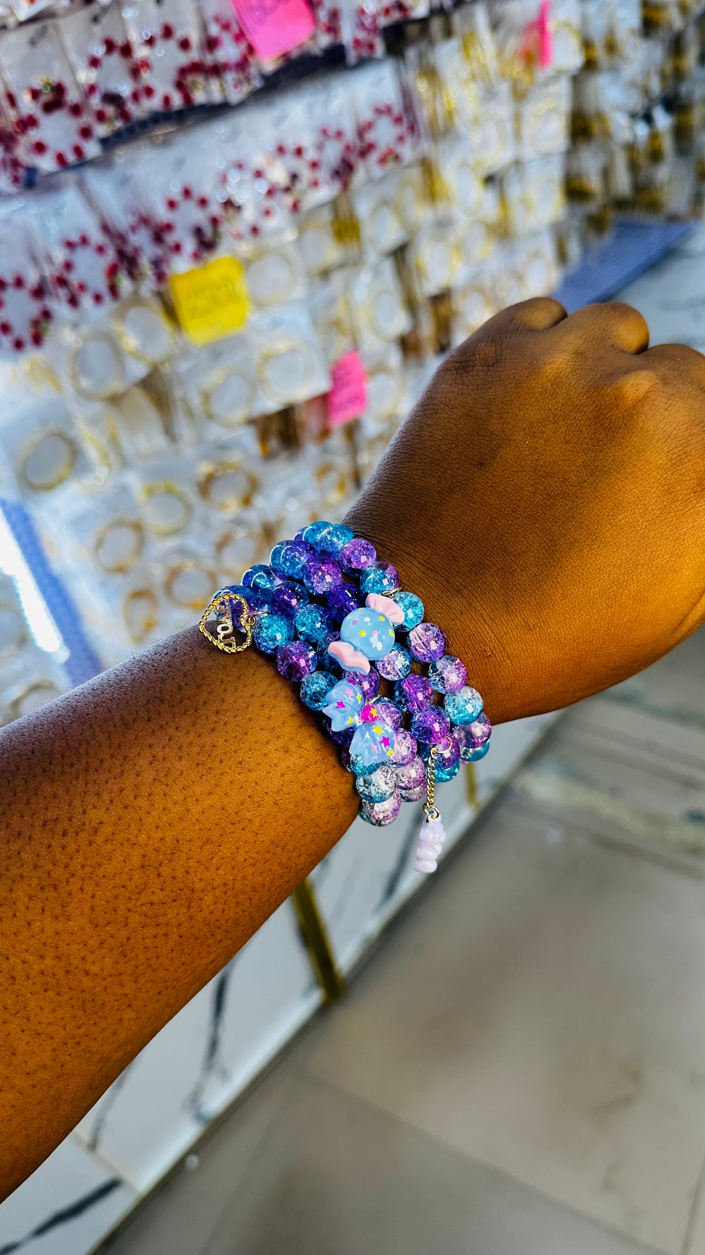 Crystal bead set