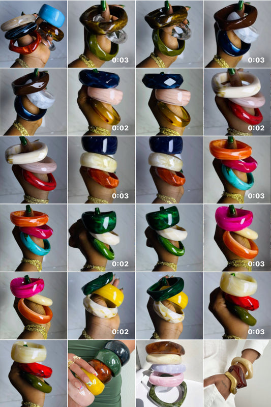 Colorful Ceramic bangles
