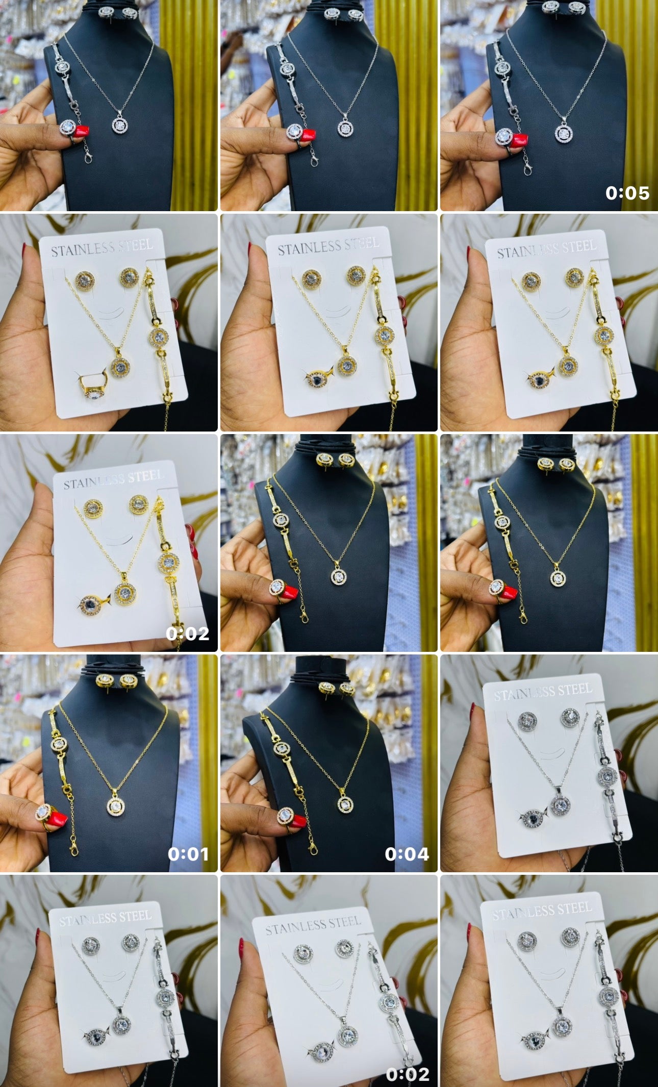 Quick stone Jewelry set