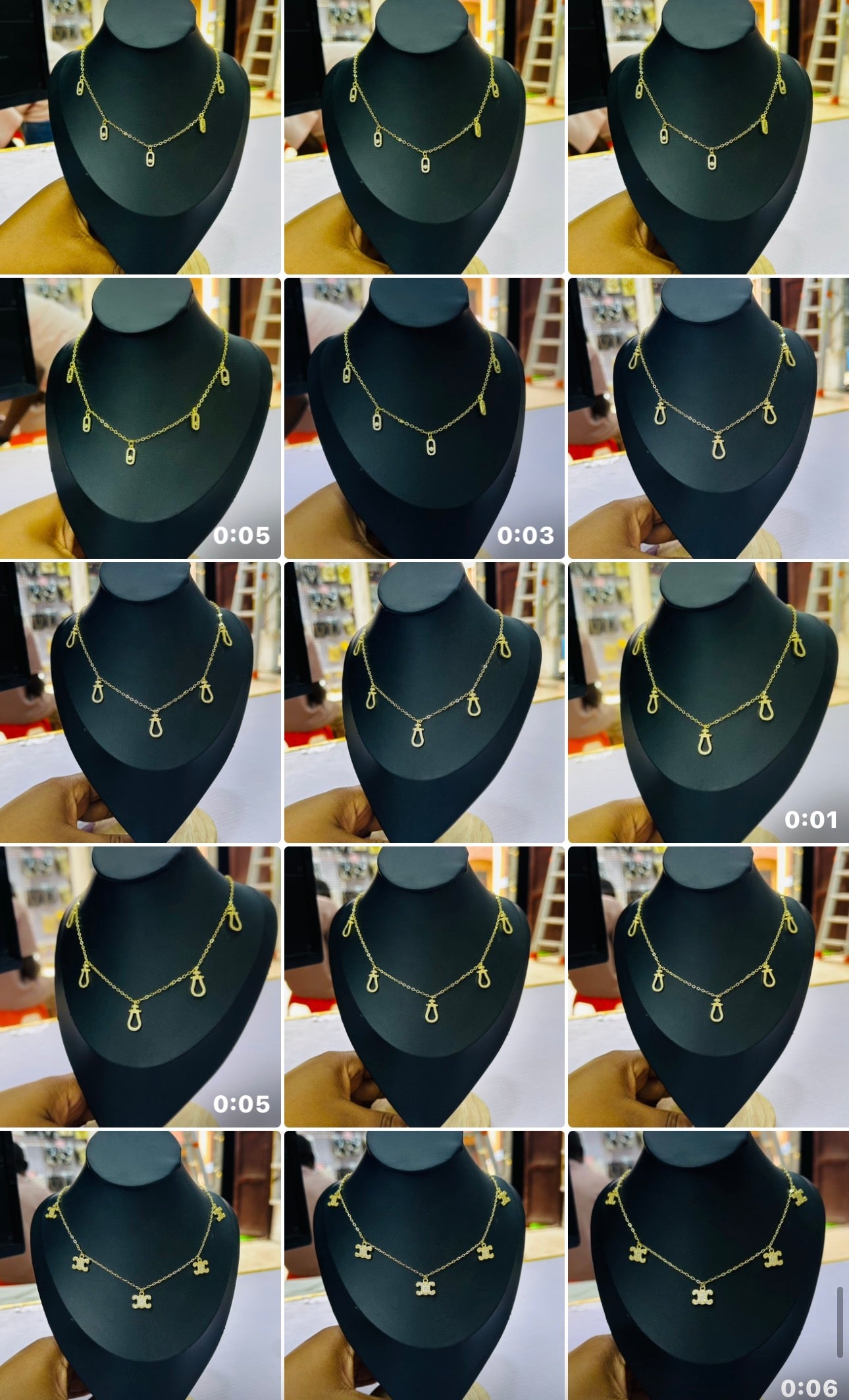 Zirconia Charm Necklace