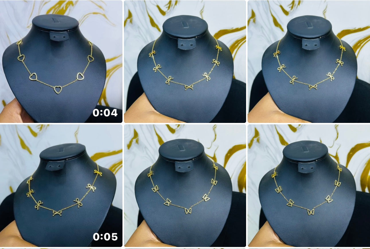 Steel charm Necklace