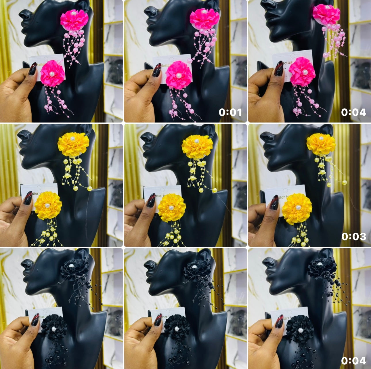 Flower Earrings (model 14)