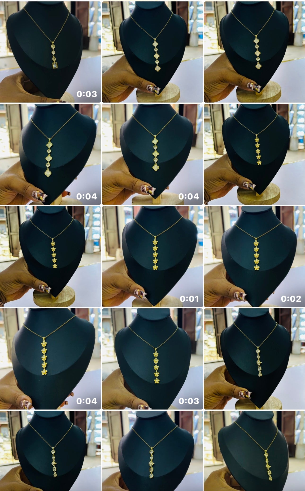 Zirconia Drop Necklace