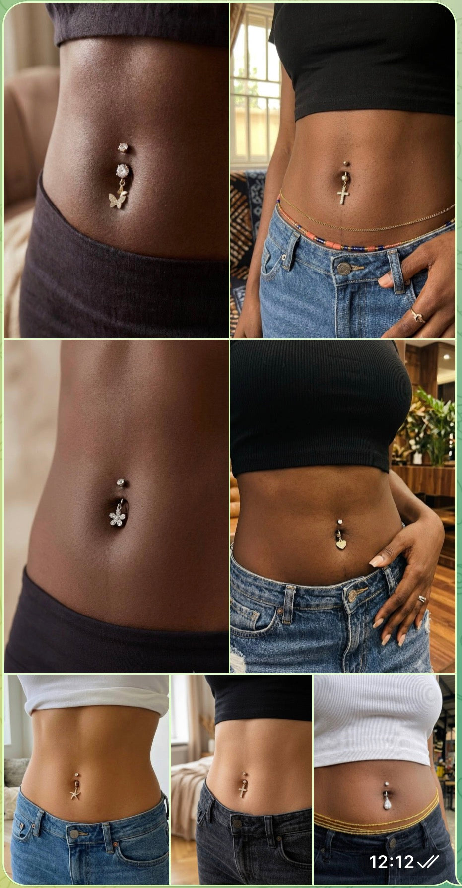 Navel clip (belly button rings🔥)