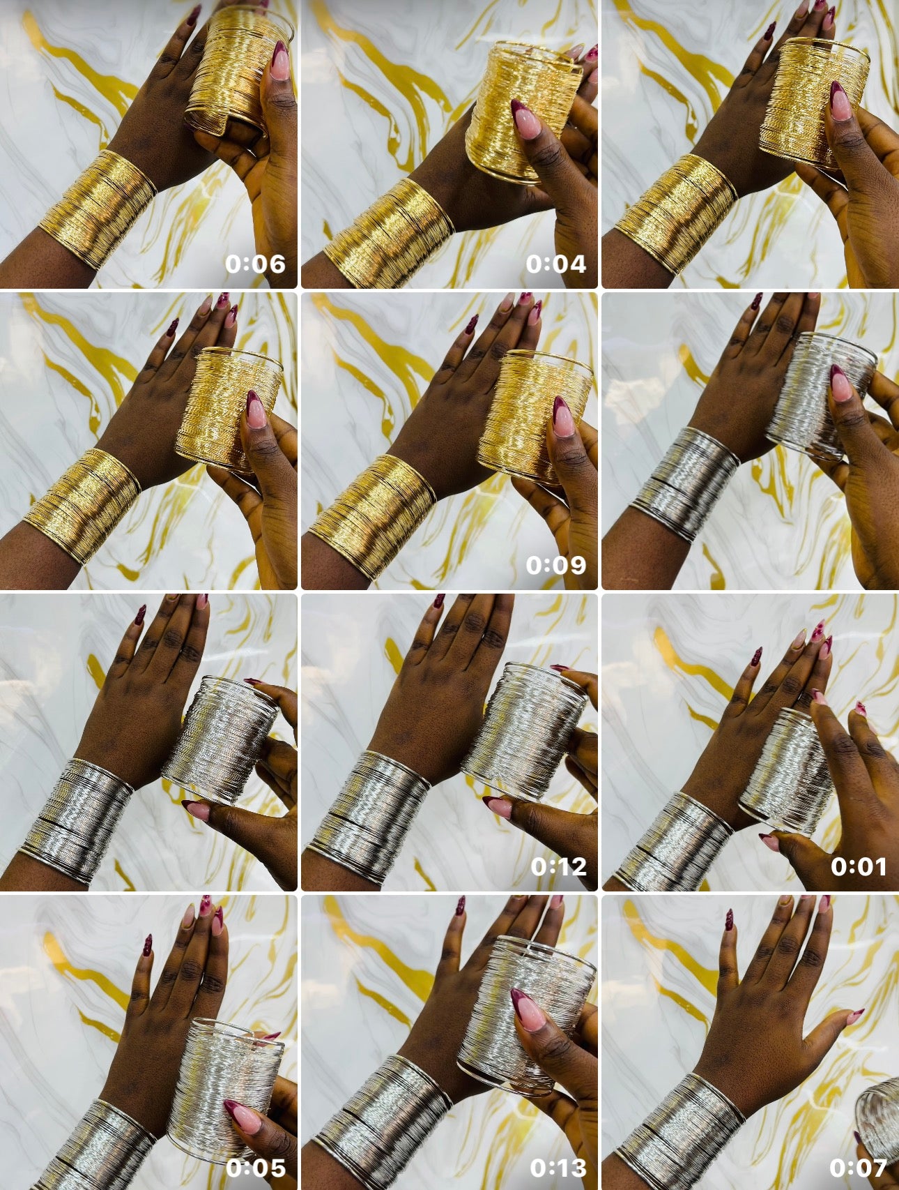 Long Net bangle