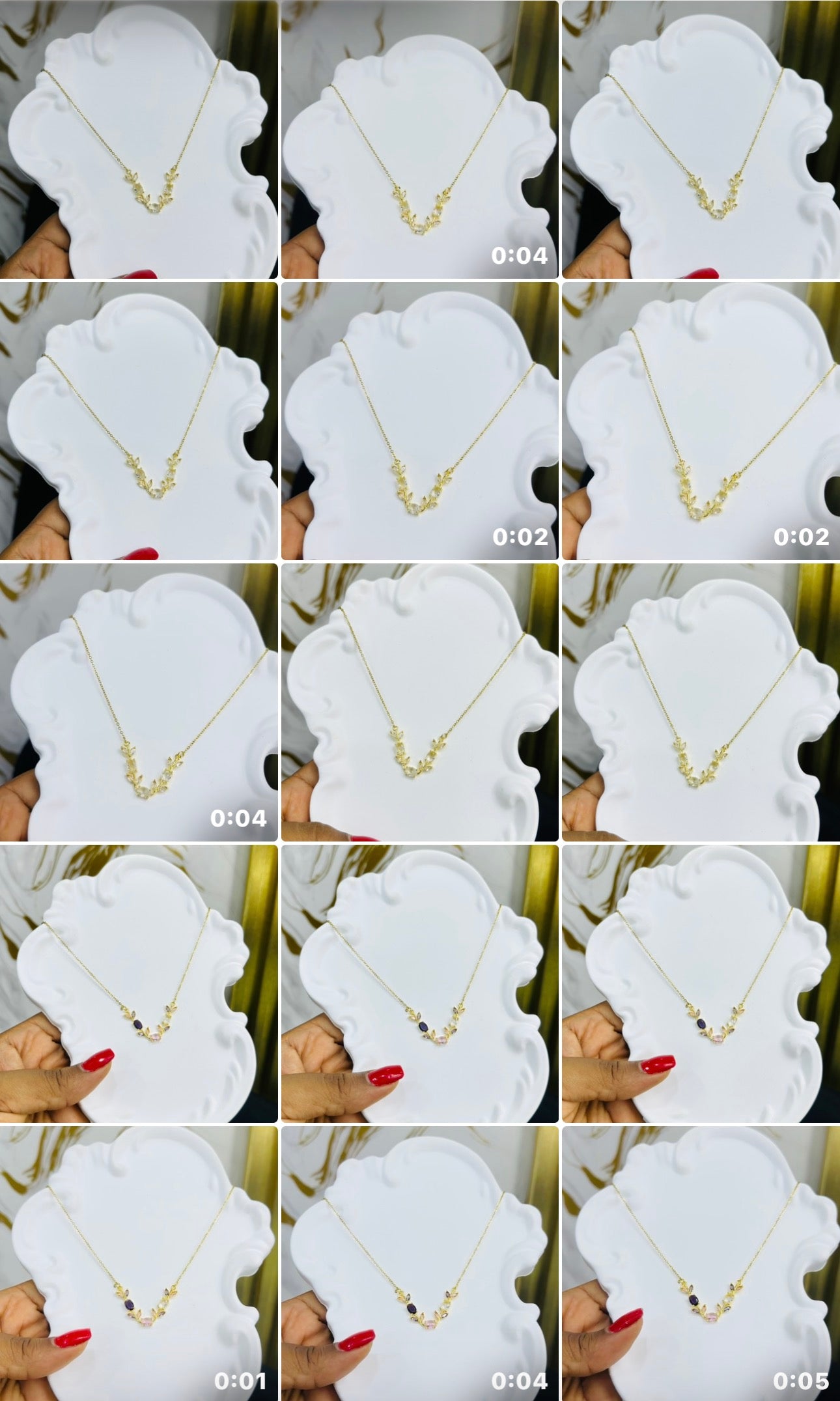 Dainty vine Necklace