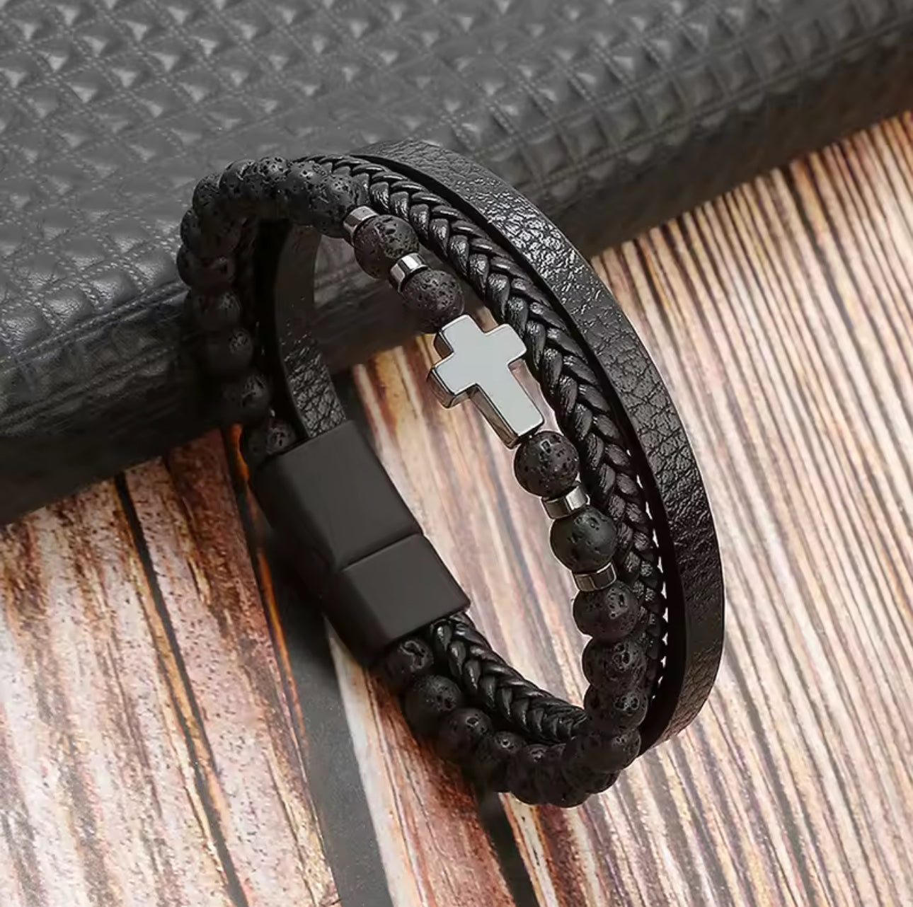 Quality leather bracelet(for men)