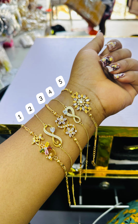 Zirconia chain Bracelets