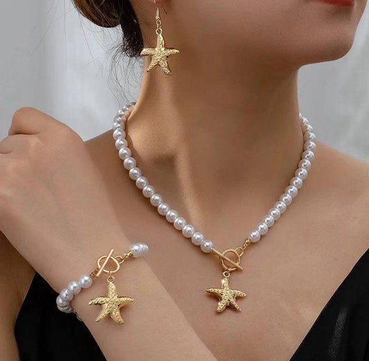 Star pearl Jewelry Set