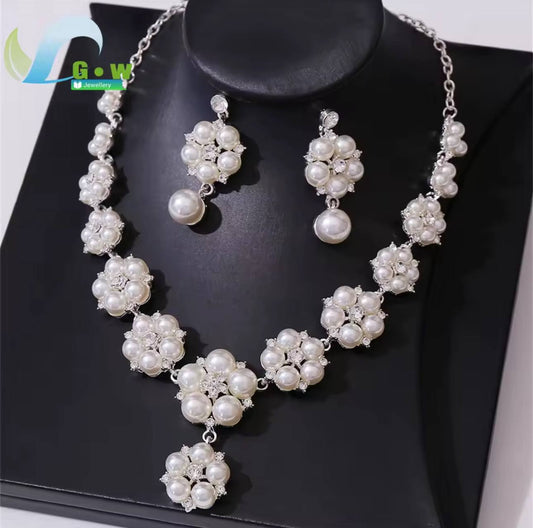 Chunky Pearl Jewelry set