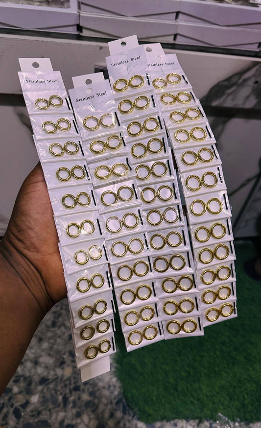 Magnetic hoop earrings(3 pcs)